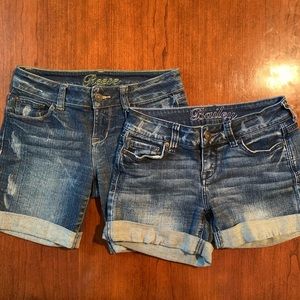 dELiA’s women’s juniors denim shorts size 1/2